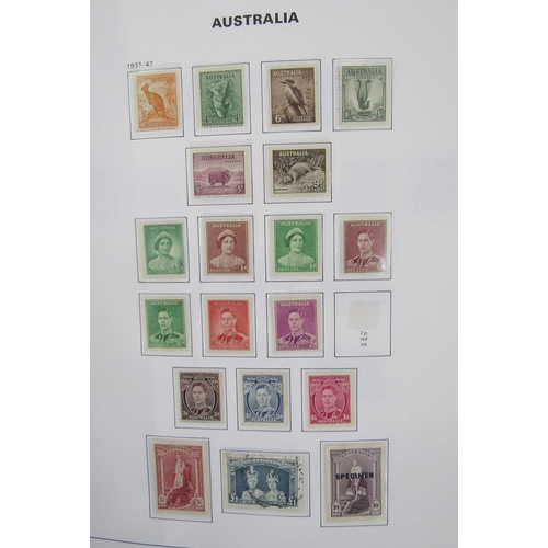 177 - Australia stamps: Bespoke Davo album of mint and used 1913-1990s issues including postage due and An... 