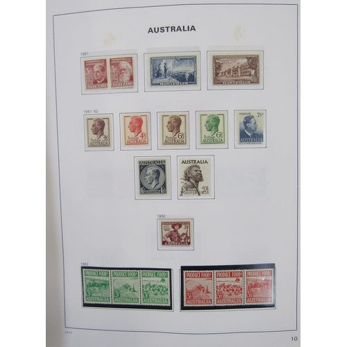 177 - Australia stamps: Bespoke Davo album of mint and used 1913-1990s issues including postage due and An... 