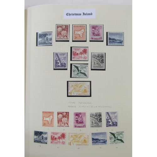 180 - Christmas Island stamps: Large, red “ Senator” album of mint and used definitives, commemoratives fr... 