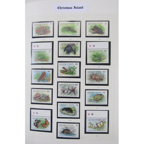 180 - Christmas Island stamps: Large, red “ Senator” album of mint and used definitives, commemoratives fr... 