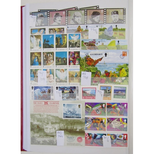 189 - Stamps of the Channel Islands: Large bag of albums with box of loose pages, PHQ cards, packets, cove... 