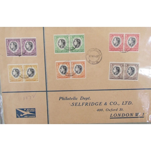 200 - Br Empire: Large album of over 60 KGVI 1937 Coronation covers sent to Philatelic Department of Selfr... 