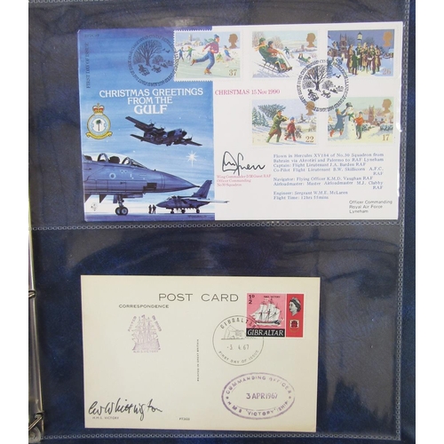 201 - GB & Br Commonwealth: KGV & QEII Royal post (2) and signed covers/cards (26) of notable people inclu... 