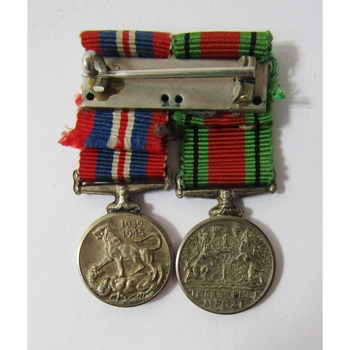 221 - WWII full size and miniature medal group, comprising 1939-45 Star, France and Germany Star, War Meda... 