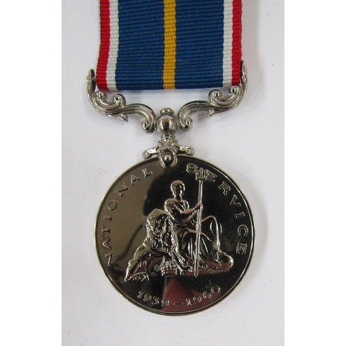 232 - WWI War and Victory Medals named to '3703.GNR.J.C.BADHAM.R.A.', WWII War Medal, National Service Med... 