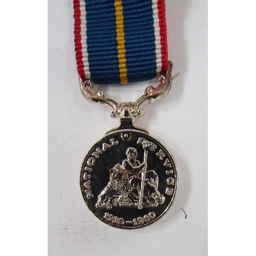 232 - WWI War and Victory Medals named to '3703.GNR.J.C.BADHAM.R.A.', WWII War Medal, National Service Med... 