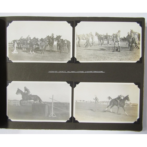 235 - Extensive photograph album of 1st Royal Dragoons interest and dating to the 1920s/30s, tour of duty ... 