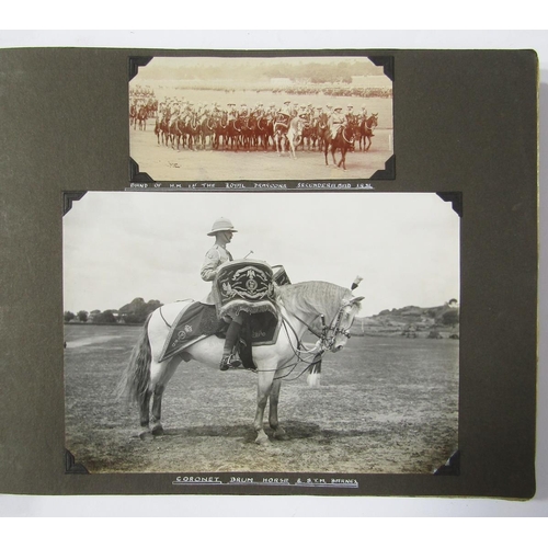 235 - Extensive photograph album of 1st Royal Dragoons interest and dating to the 1920s/30s, tour of duty ... 