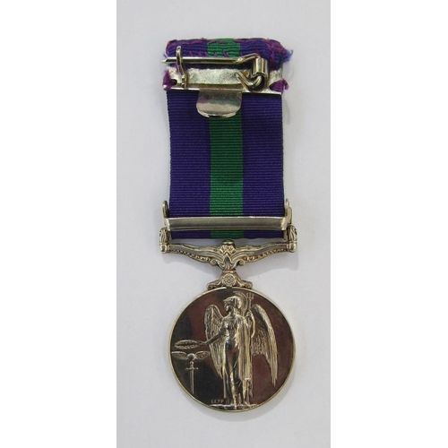 244 - Elizabeth II General Service Medal with canal zone clasp named to AC2.G.S.Gregory (2555987) RAF