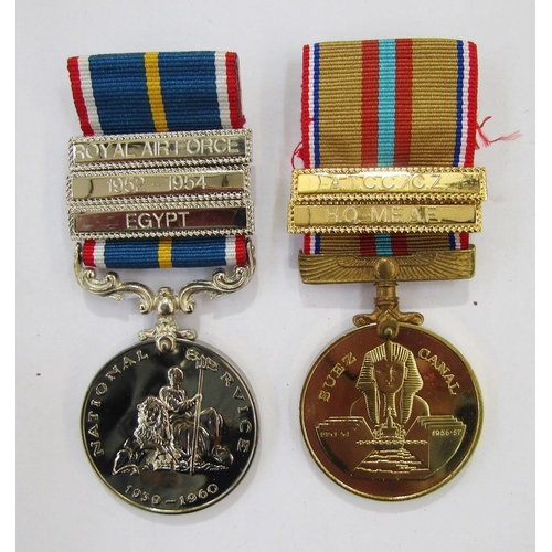 244 - Elizabeth II General Service Medal with canal zone clasp named to AC2.G.S.Gregory (2555987) RAF