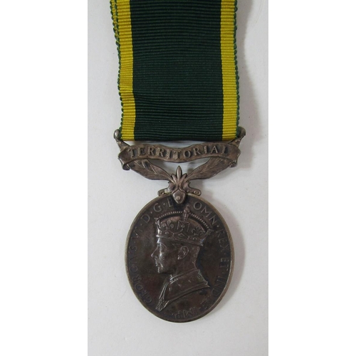 249 - WWII Territorial Medal for Efficient Service named to 