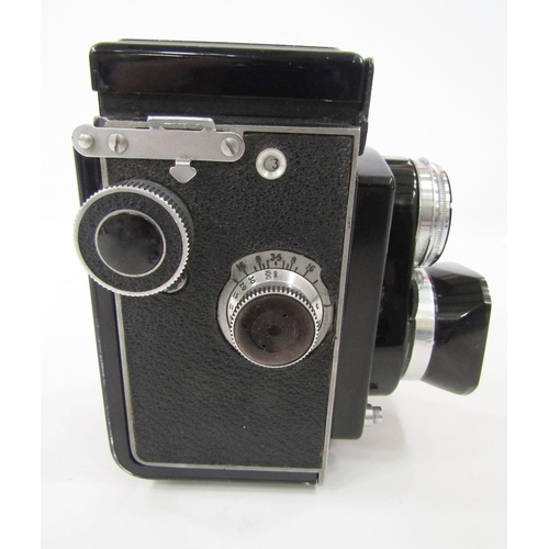 267 - M.P.P Microcord II TLR camera, with Ross London 7.75 mm lens