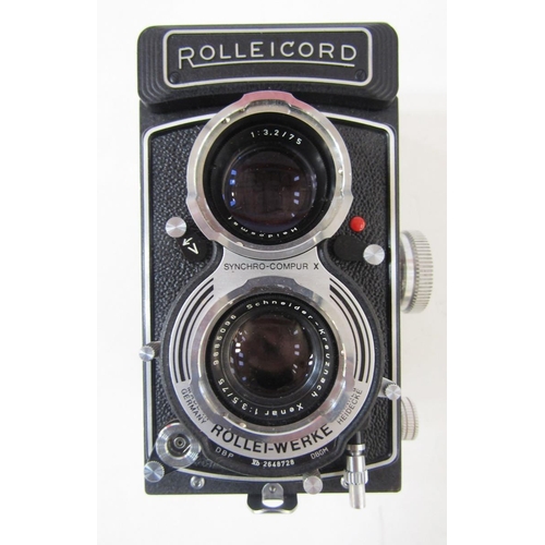 269 - Rollei Rolliecord Rollei-werke medium format TLR camera, serial number 2648728, with a Schneider-Kre... 