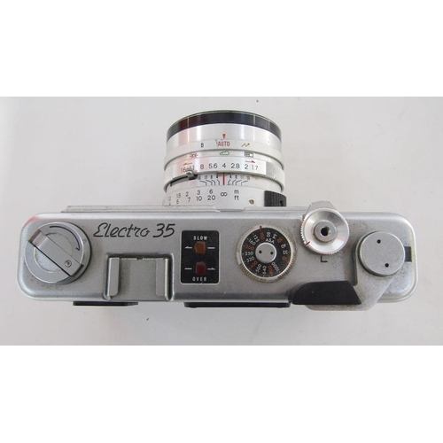 276 - Yashica Electro 35 35mm rangefinder camera, 245141, with a color-Yashinon DX1:1.7 f=45mm lens