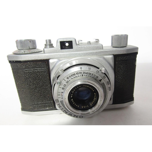 289 - Olympus-Pen EE-3 35mm compact camera, 5594621, with Olympus D Zuiko 1:3,5 f-28mm lens, Zenit h camer... 