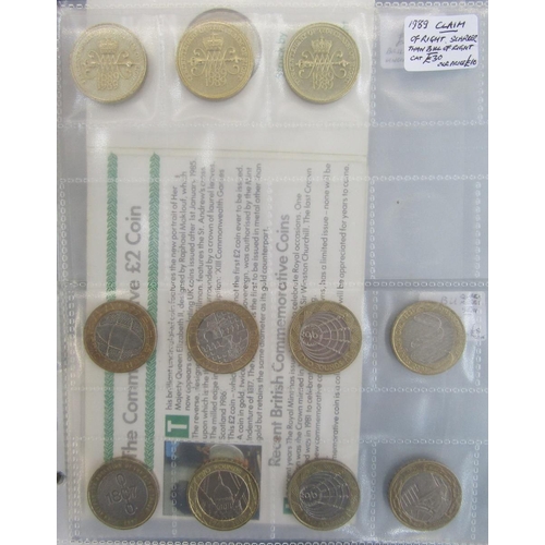 311 - Collection of commemorative crowns and currency coins, collection consists of 12 crowns, coronation ... 