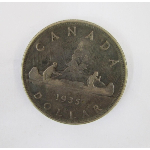 344 - George V Canadian one dollar, 1935, good fine