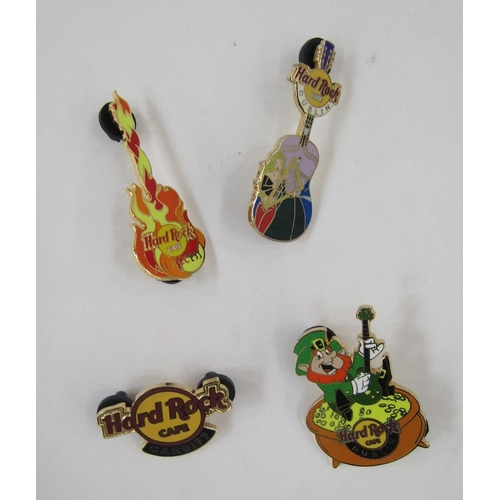 378 - Quantity pin badges to include Hard Rock Cafe set of three, Nottingham Grand Opening 2002, Disney, B... 