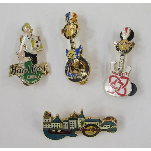 378 - Quantity pin badges to include Hard Rock Cafe set of three, Nottingham Grand Opening 2002, Disney, B... 