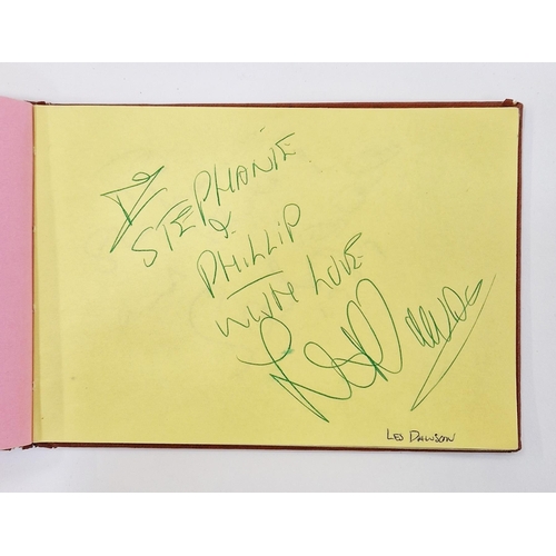 401 - Autograph album, 20th century, to include actors, singers and other celebrities, including Elton Joh... 