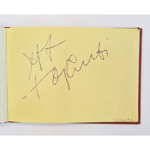 401 - Autograph album, 20th century, to include actors, singers and other celebrities, including Elton Joh... 