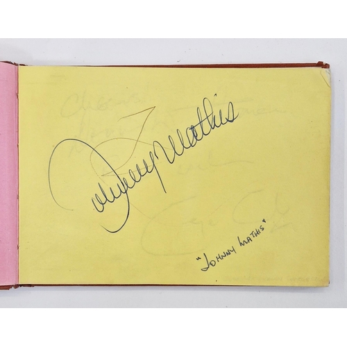 401 - Autograph album, 20th century, to include actors, singers and other celebrities, including Elton Joh... 