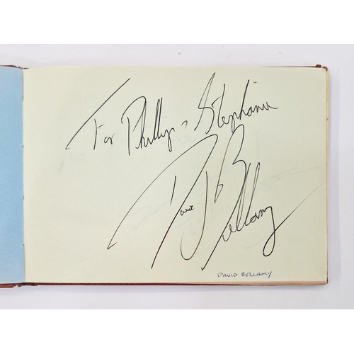 401 - Autograph album, 20th century, to include actors, singers and other celebrities, including Elton Joh... 