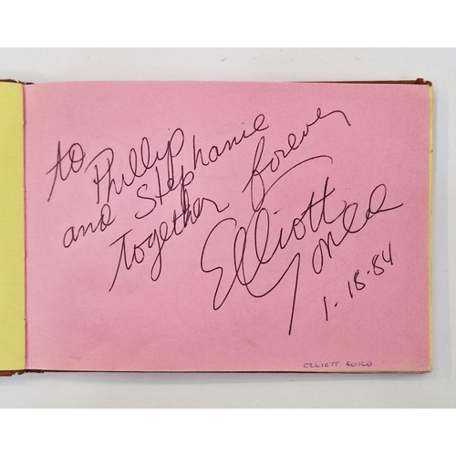 401 - Autograph album, 20th century, to include actors, singers and other celebrities, including Elton Joh... 