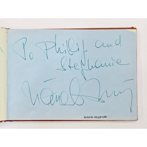 401 - Autograph album, 20th century, to include actors, singers and other celebrities, including Elton Joh... 