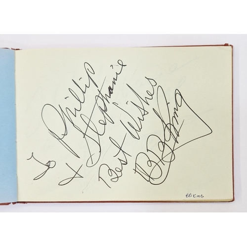 401 - Autograph album, 20th century, to include actors, singers and other celebrities, including Elton Joh... 