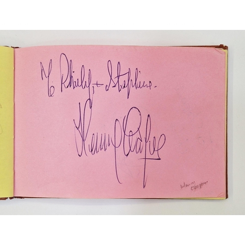 401 - Autograph album, 20th century, to include actors, singers and other celebrities, including Elton Joh... 