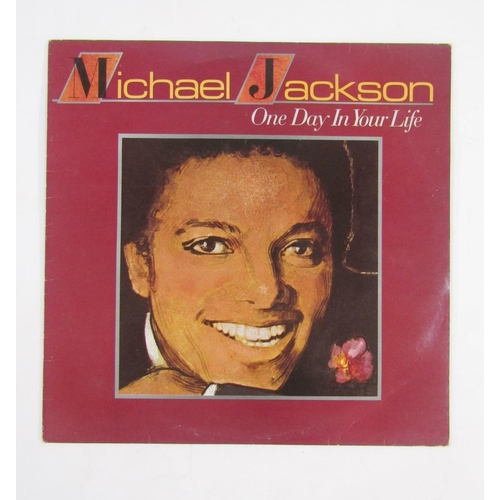 416 - Michael Jackson 33rpm LP records, five Sports in Motion authentic lenticular cells to include Babe R... 