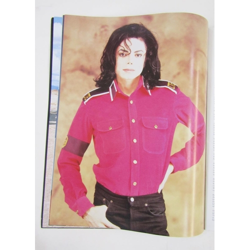 416 - Michael Jackson 33rpm LP records, five Sports in Motion authentic lenticular cells to include Babe R... 