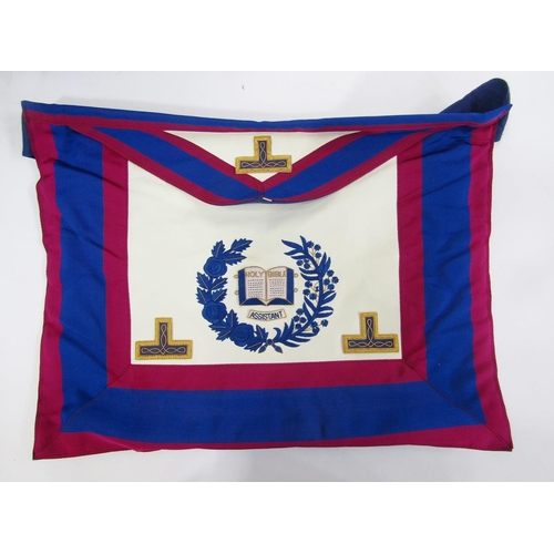 420 - Collection of Masonic aprons and other clothing and regalia with links to Worcestershire, housed in ... 