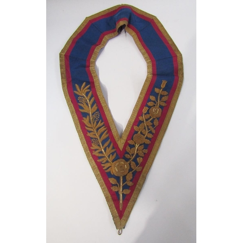 420 - Collection of Masonic aprons and other clothing and regalia with links to Worcestershire, housed in ... 