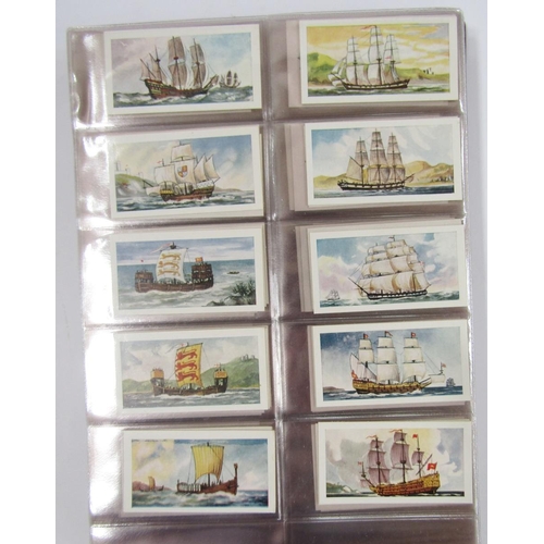 428 - Cigarette and tea cards in four albums to include Brooke Bond Tea, John Player & Sons Characters fro... 