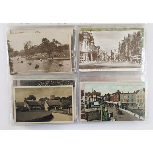 431 - Three albums of early 20th century and later postcards to include mixed topographical, transport and... 