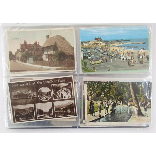 431 - Three albums of early 20th century and later postcards to include mixed topographical, transport and... 