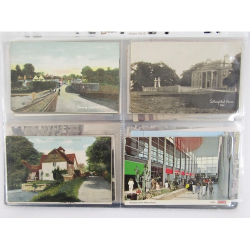 431 - Three albums of early 20th century and later postcards to include mixed topographical, transport and... 