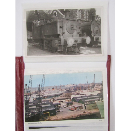 431 - Three albums of early 20th century and later postcards to include mixed topographical, transport and... 