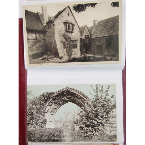 432 - Three albums of postcards to include examples of topographical interest, scenes of Gloucester, Chelt... 