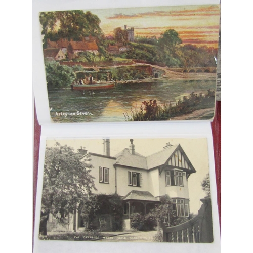 432 - Three albums of postcards to include examples of topographical interest, scenes of Gloucester, Chelt... 