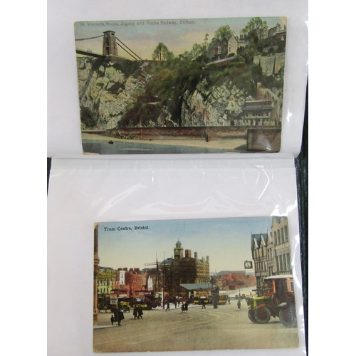 432 - Three albums of postcards to include examples of topographical interest, scenes of Gloucester, Chelt... 