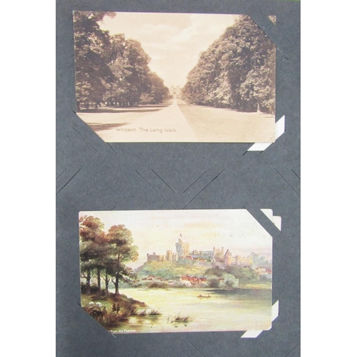 434 - Five albums of postcards, early 20th century and later, to include examples of topographical interes... 