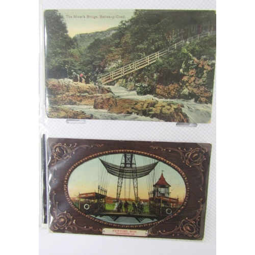 435 - Three albums of postcards, early 20th century and later, including scenes of topographical interest ... 