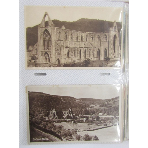 435 - Three albums of postcards, early 20th century and later, including scenes of topographical interest ... 