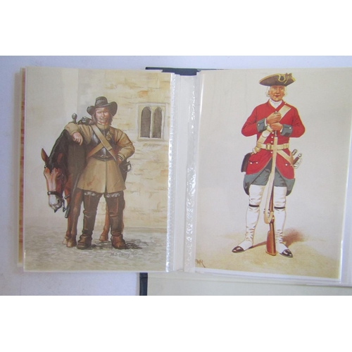 445 - Large quantity of postcards including RAF Army Crests, etc, all in albums