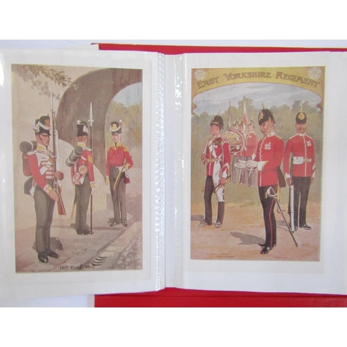 445 - Large quantity of postcards including RAF Army Crests, etc, all in albums