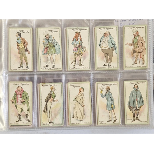 446 - Six ring binder albums of cigarette cards to include Edwards, Ringer & Bigg Musical Instruments set,... 