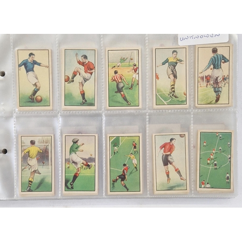 446 - Six ring binder albums of cigarette cards to include Edwards, Ringer & Bigg Musical Instruments set,... 